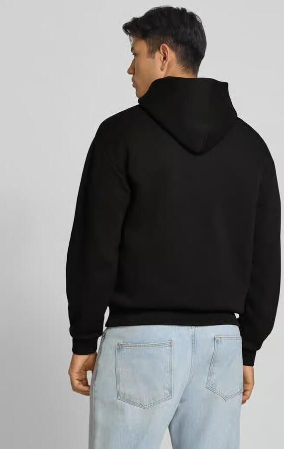REVIEW relaxed fit sweatshirt van katoenmix met kangoeroezak - Foto 2