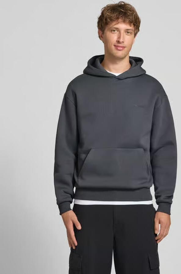 REVIEW relaxed fit sweatshirt van katoenmix met kangoeroezak - Foto 3