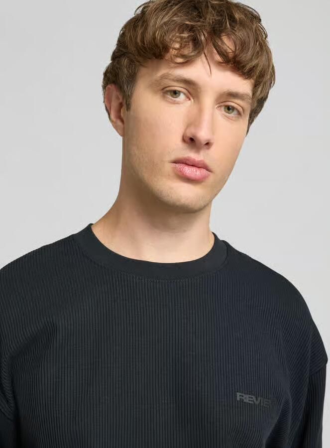 REVIEW relaxed fit T-shirt met structuurpatroon - Foto 2