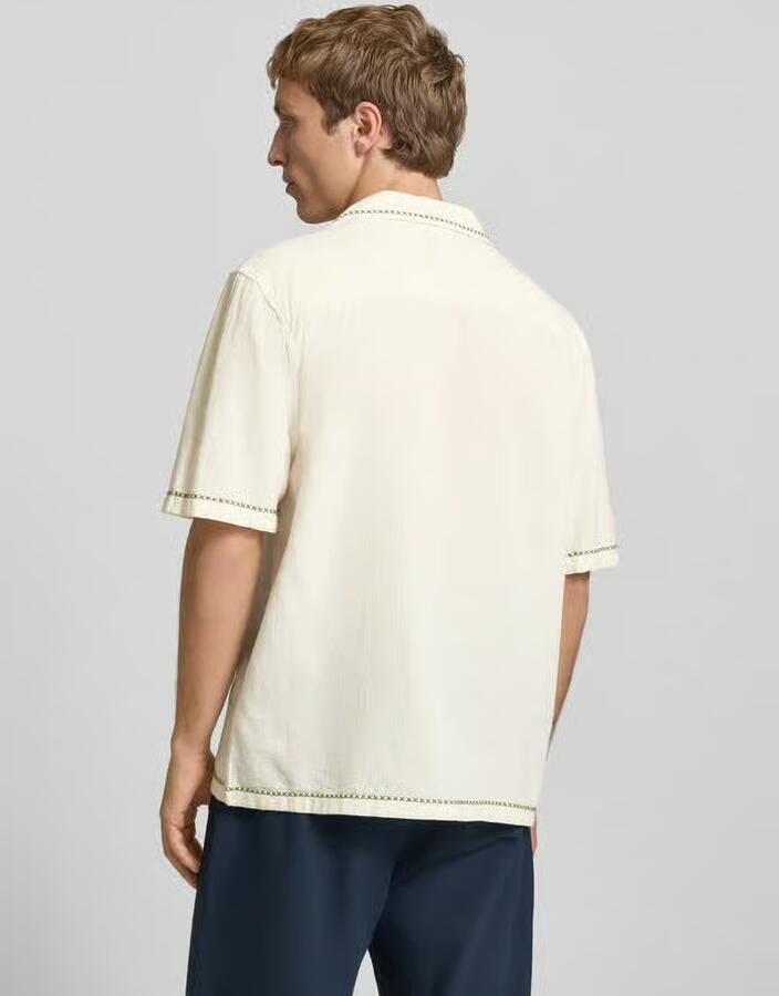 REVIEW relaxed fit vrijetijdsoverhemd met motiefstitching - Foto 2