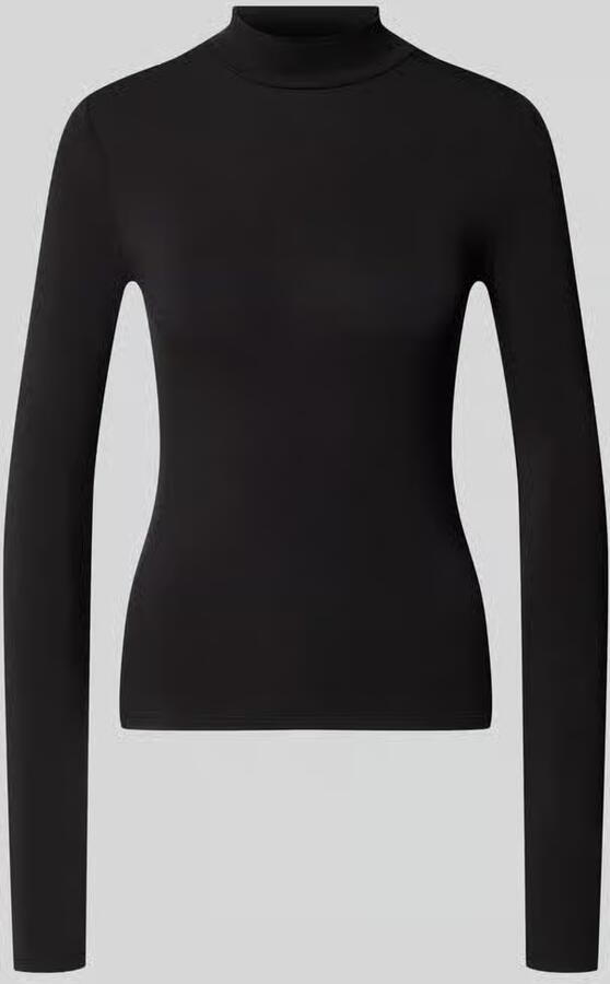 REVIEW slim fit longsleeve van lyocellmix met colletje