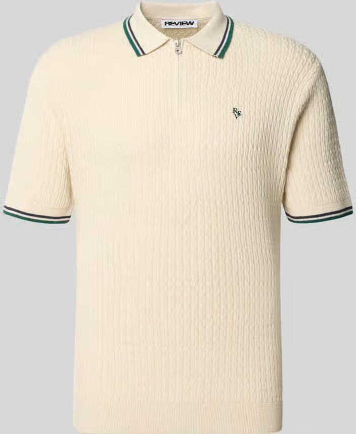 REVIEW slim fit poloshirt in brei-look - Foto 2