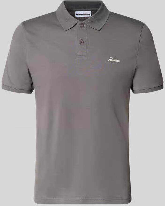 REVIEW slim fit poloshirt met labelstitching - Foto 2
