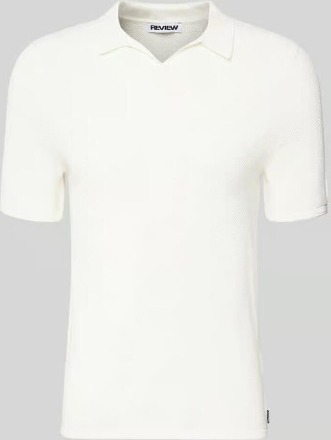 REVIEW slim fit poloshirt met structuurpatroon - Foto 2