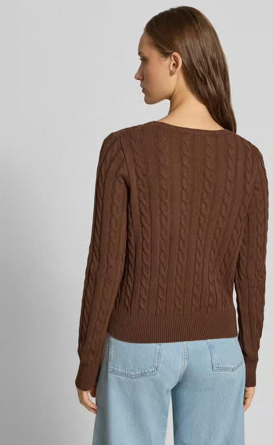 REVIEW Slim fit pullover van katoenmix