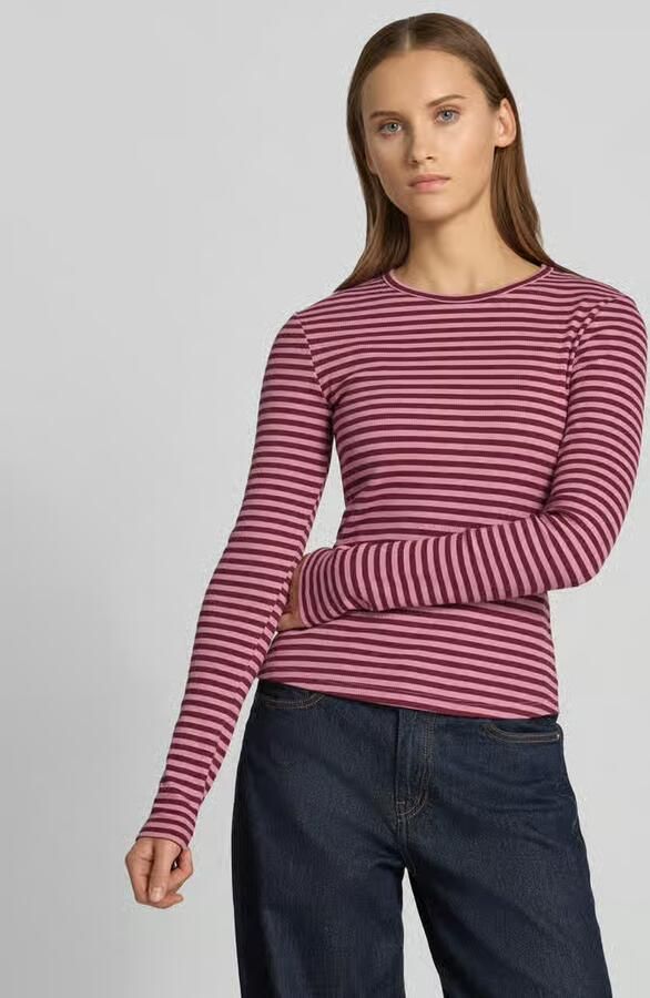 REVIEW Slim fit shirt met lange mouwen met ronde hals - Foto 2