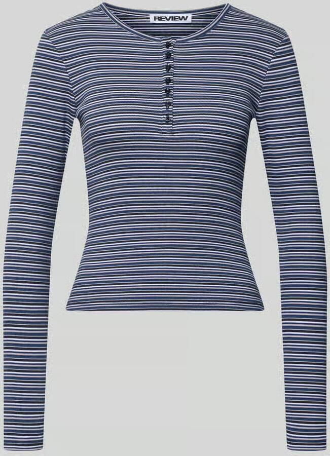 REVIEW Slim fit longsleeve van katoenmix - Foto 2