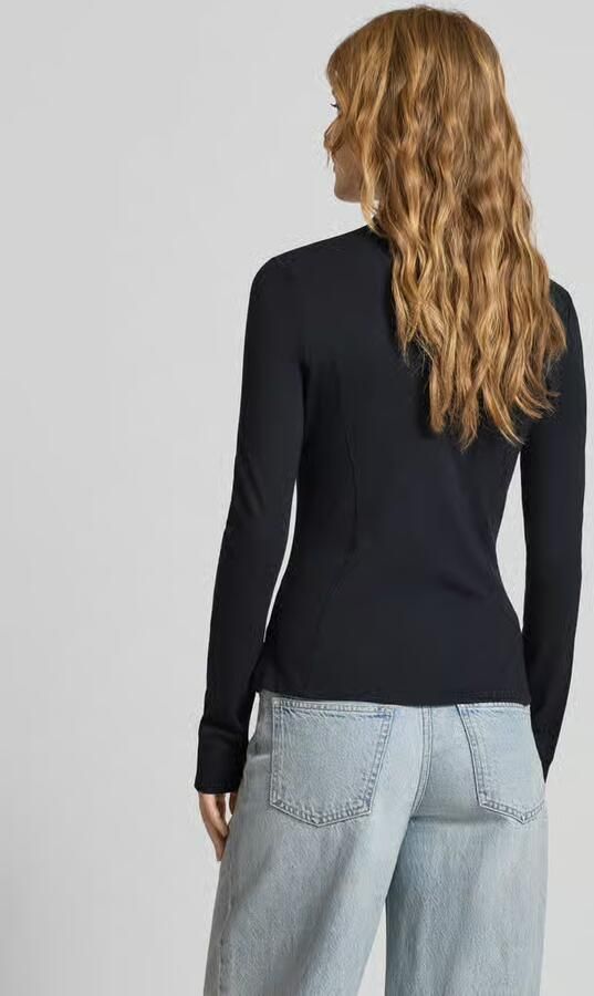 Review Slim fit sweatjack met ritszakken