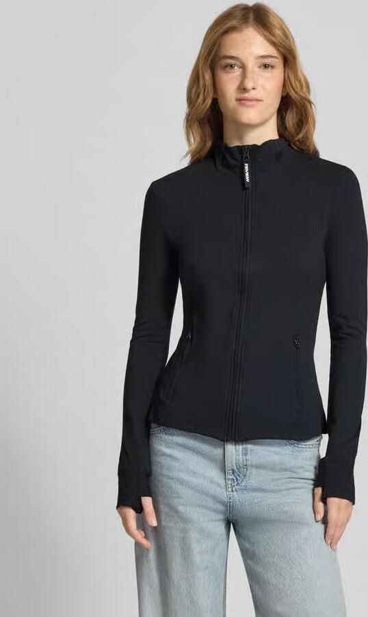 Review Slim fit sweatjack met ritszakken - Foto 2