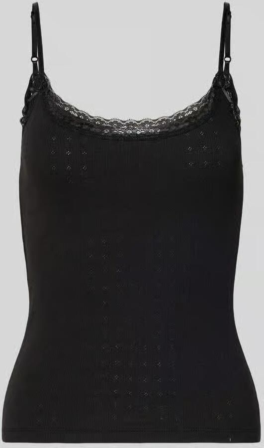 REVIEW slim fit top met kant - Foto 2