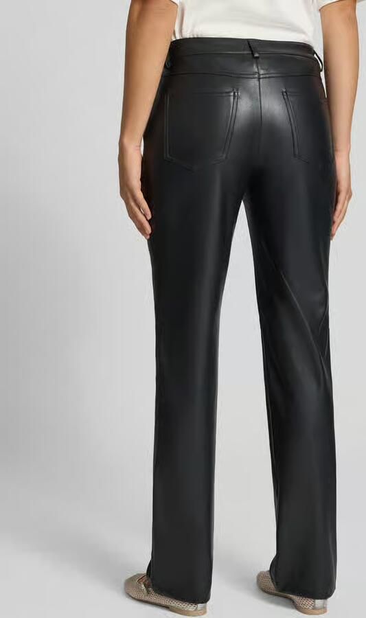 REVIEW Straight fit broek in leerlook - Foto 3