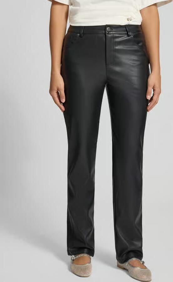 REVIEW Straight fit broek in leerlook - Foto 2