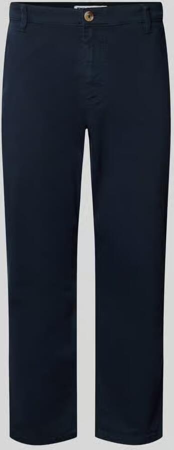 REVIEW straight fit broek van katoenmix