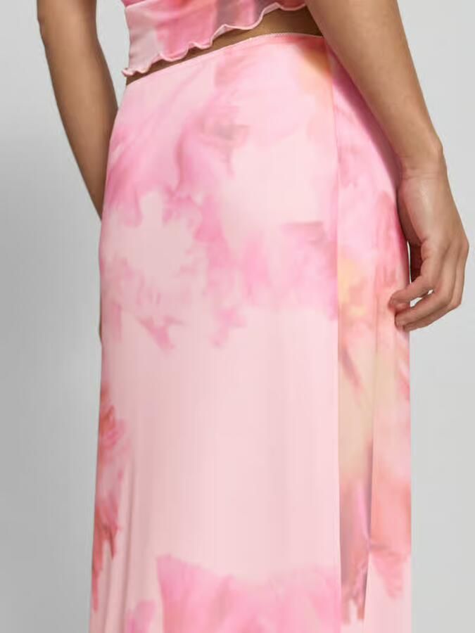 REVIEW straight fit maxirok met florale all-over print