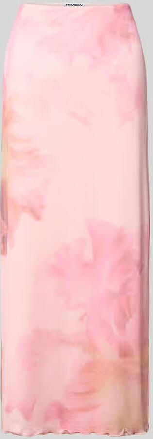 REVIEW straight fit maxirok met florale all-over print - Foto 2