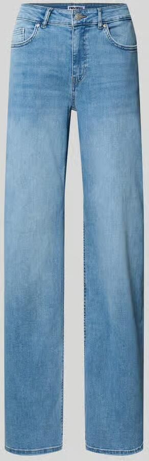 REVIEW straight jeans met middelhoge band