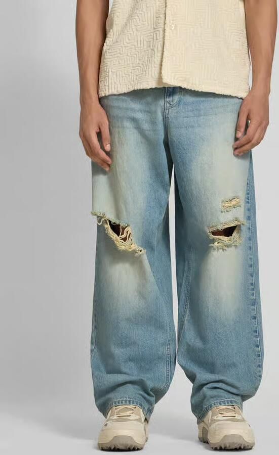 REVIEW Super baggy fit jeans van puur katoen in destroyed-look - Foto 2