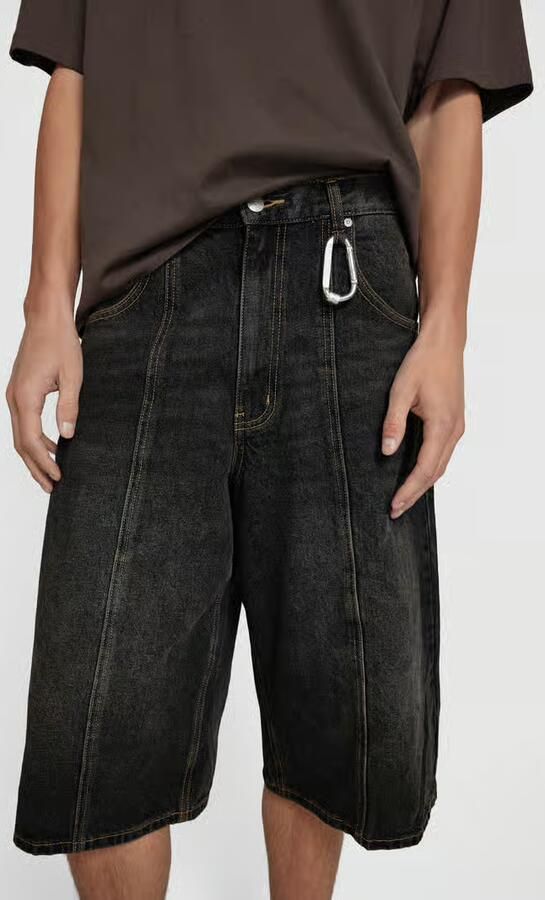 REVIEW Superbaggy fit korte jeans in 5-pocketmodel