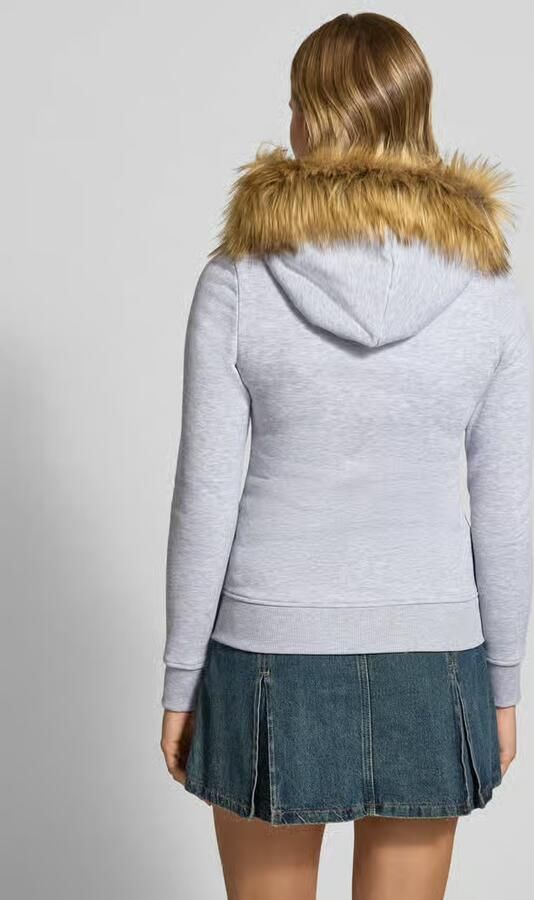 REVIEW Sweatjack met imitatiebont en kangoeroezak - Foto 3