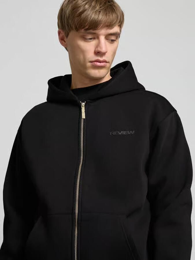 REVIEW Essentials hoodie met ritssluiting en logo - Foto 2