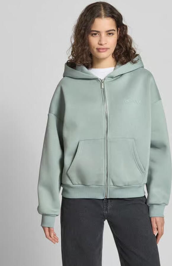 Review Regular fit sweatjack met kangoeroezak model 'Basic' - Foto 3