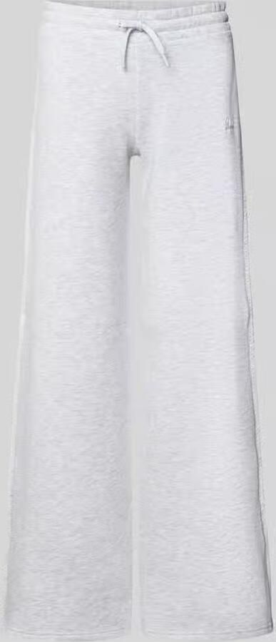 REVIEW sweatpants met gehaakt kant
