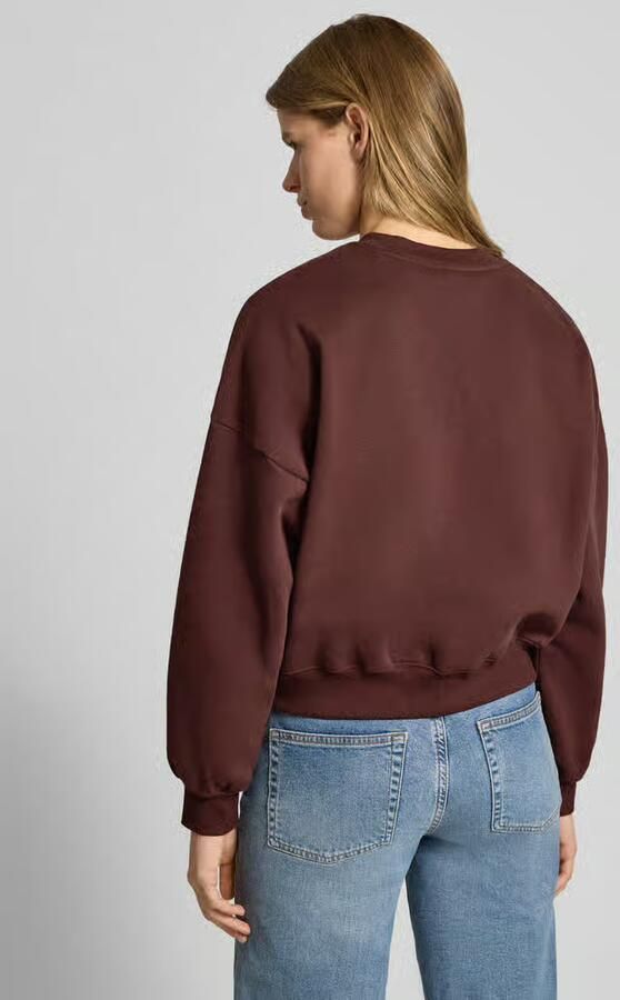 REVIEW Sweatshirt met labelprint en ronde halslijn - Foto 3
