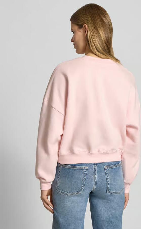 REVIEW Sweatshirt met labelprint en ronde halslijn - Foto 3