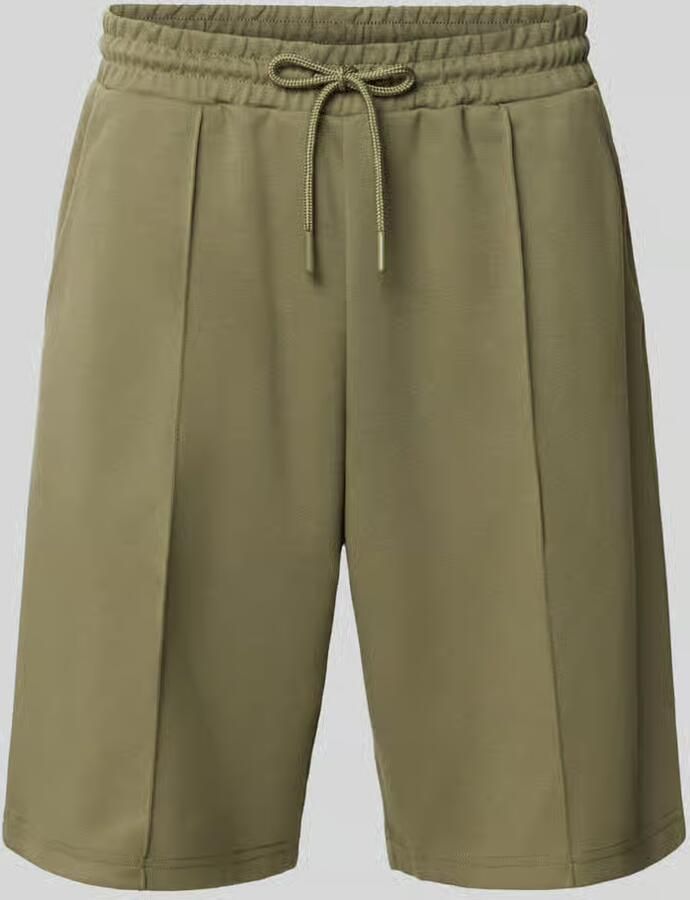 REVIEW Sweatshorts met elastische band en siernaden - Foto 2