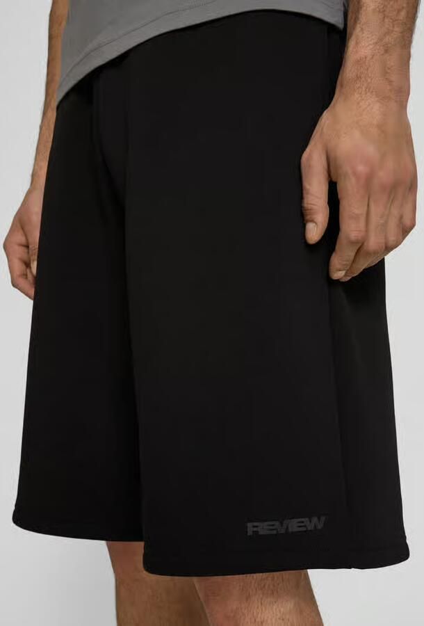 REVIEW Sweatshorts met logoprint