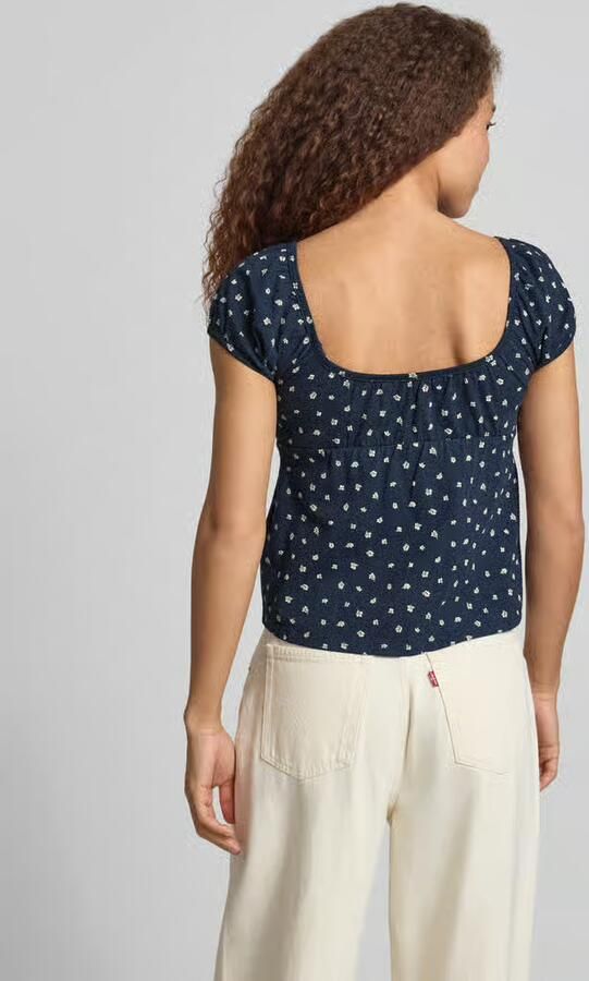 REVIEW T-shirt in all-over look met vetersluiting - Foto 3