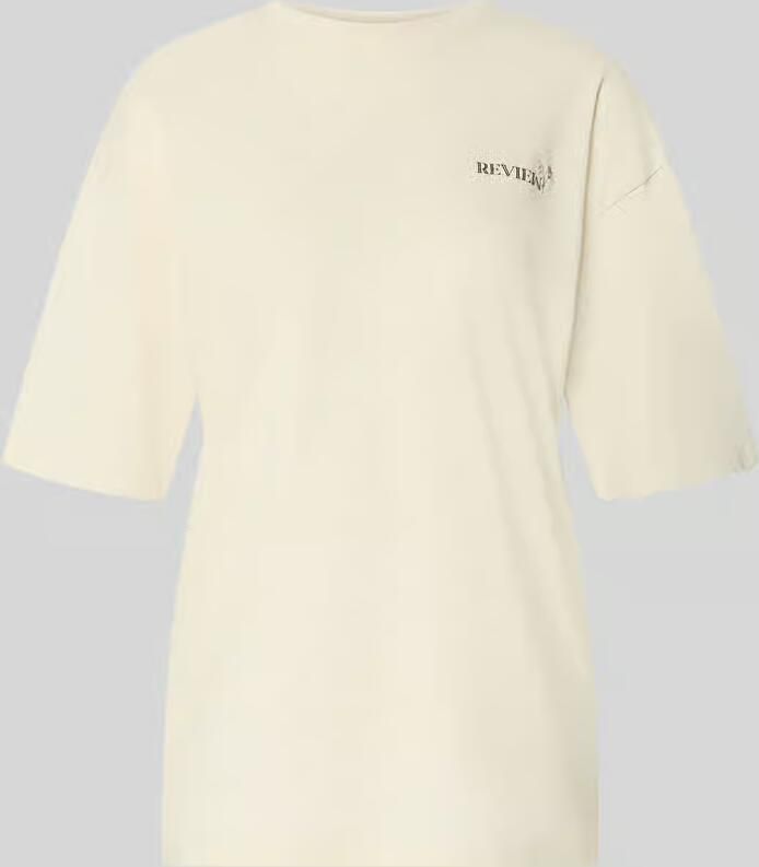 REVIEW T-shirt in oversized fit met bloemen-backprint - Foto 2
