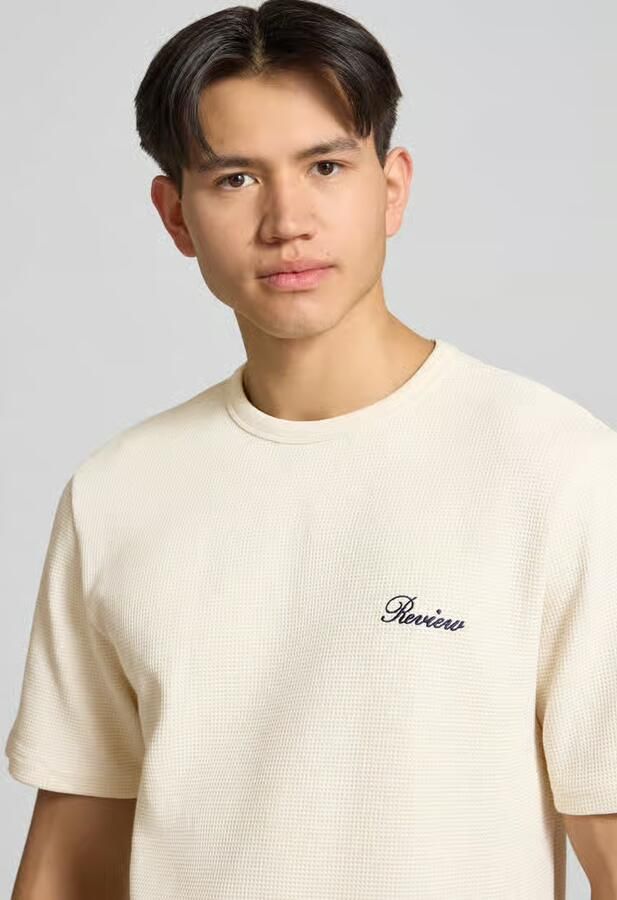 REVIEW T-shirt met label-stitching