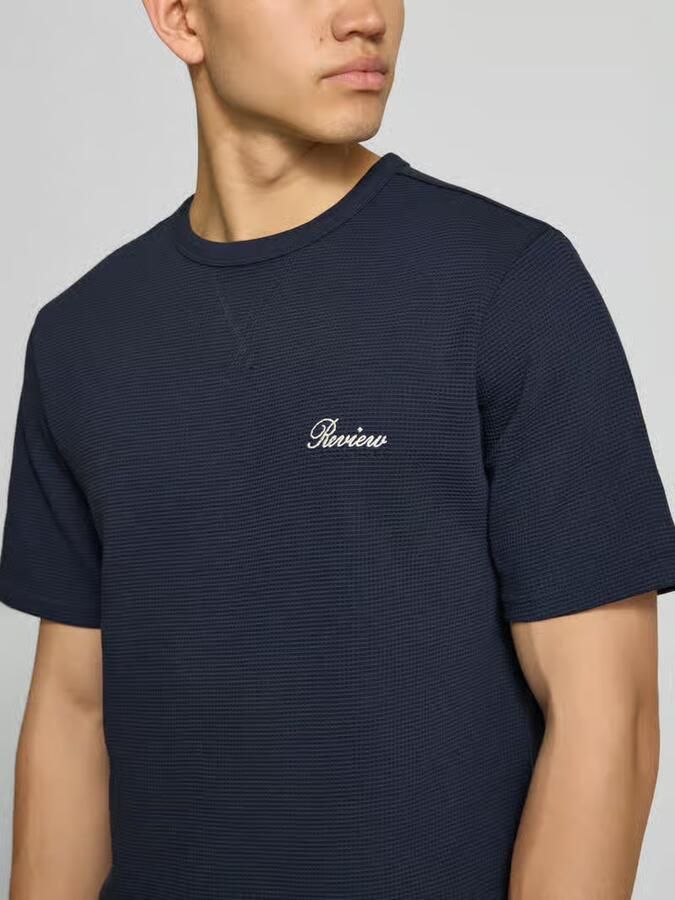 REVIEW T-shirt met label-stitching