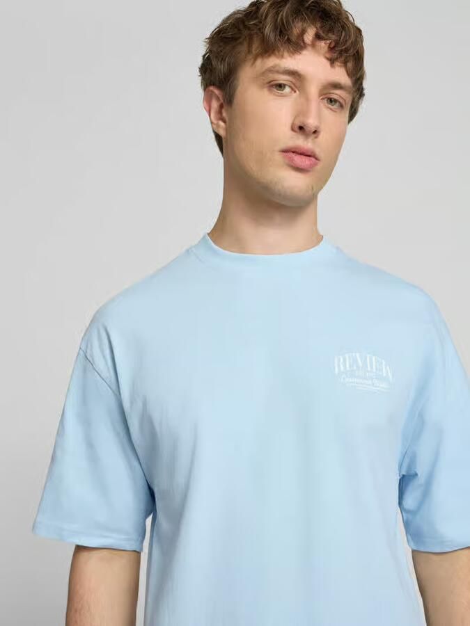 REVIEW T-shirt met labeldetail