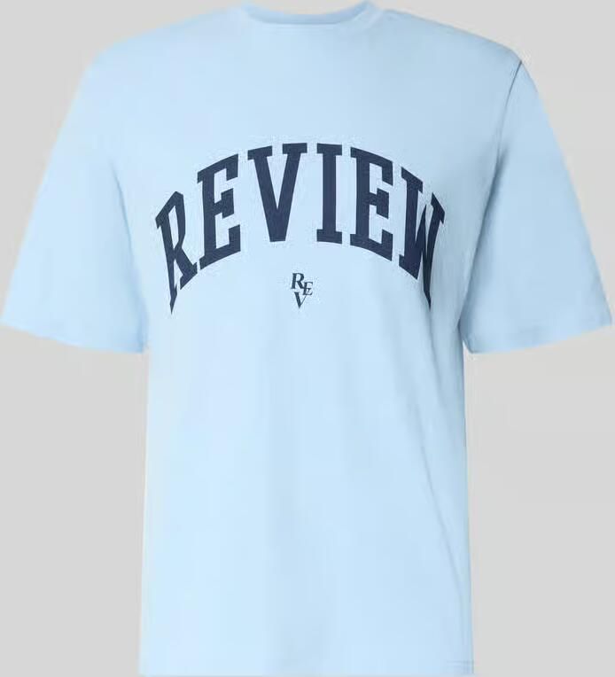 REVIEW T-shirt met labelprint en ronde hals - Foto 2