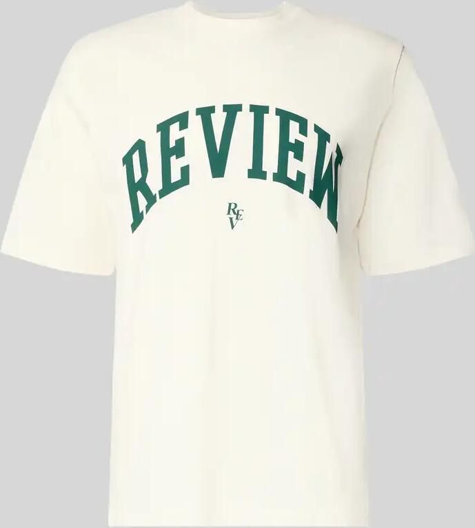 REVIEW T-shirt met labelprint en ronde hals - Foto 2