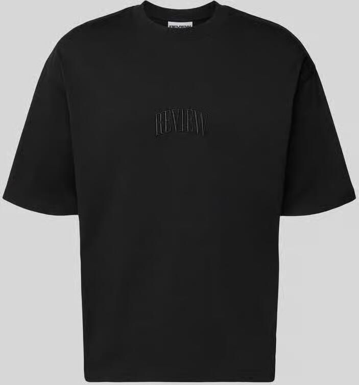 REVIEW T-shirt met Labelstitching en Ronde hals - Foto 2