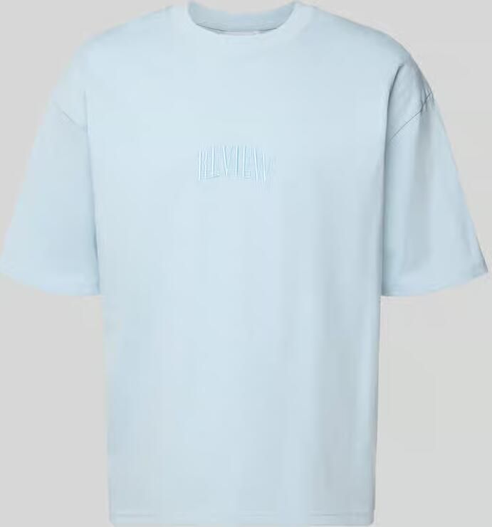 REVIEW T-shirt met Labelstitching en Ronde hals - Foto 2