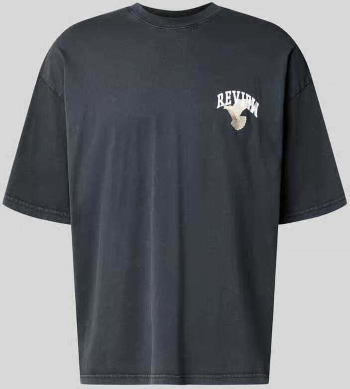 REVIEW T-shirt met logo- en motiefprint - Foto 2