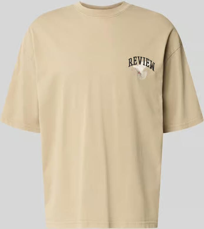 REVIEW T-shirt met logo- en motiefprint - Foto 2