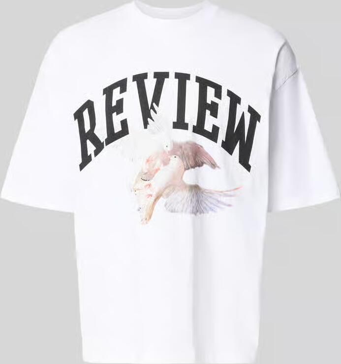REVIEW T-shirt met logo- en motiefprint - Foto 2