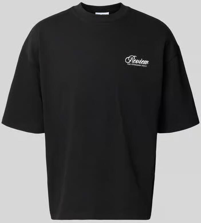 REVIEW T-shirt met logo- en statementprint - Foto 2