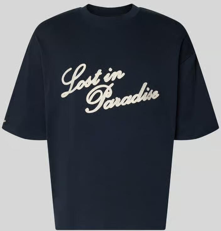 REVIEW T-shirt met logostitching en statement-stitching - Foto 2