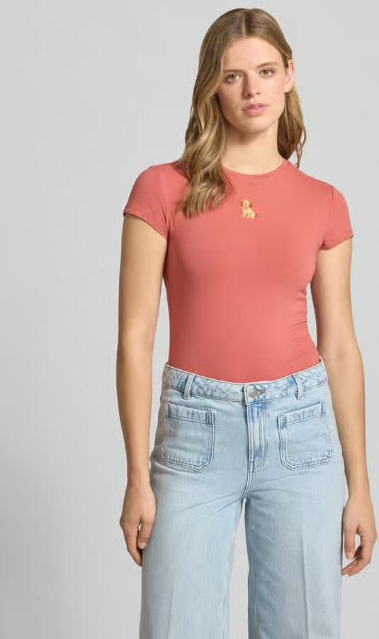 REVIEW T-shirt met motief-stitching en ronde hals - Foto 2