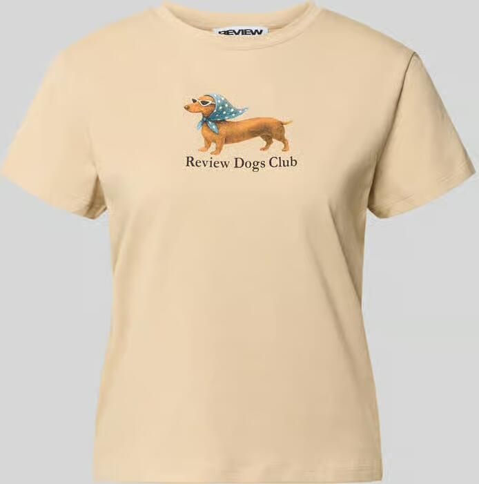 REVIEW T-shirt met motiefprint en ronde hals - Foto 2