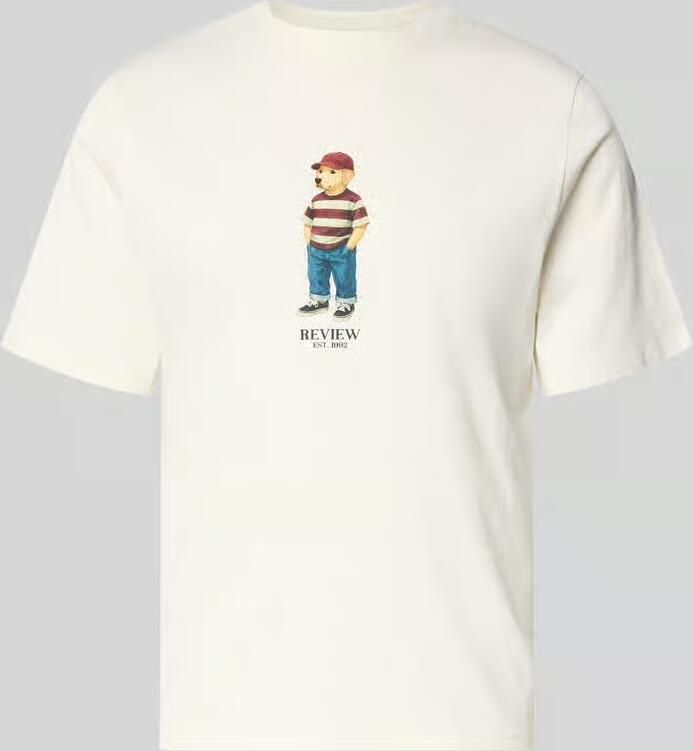 REVIEW T-shirt met motiefprint en ronde hals - Foto 2