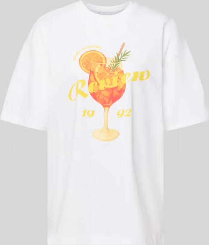 REVIEW T-shirt met motiefprint op de achterkant - Foto 2