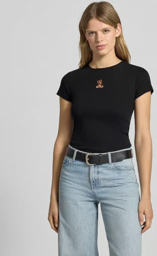 REVIEW T-shirt met motiefstitching en ronde hals - Foto 2