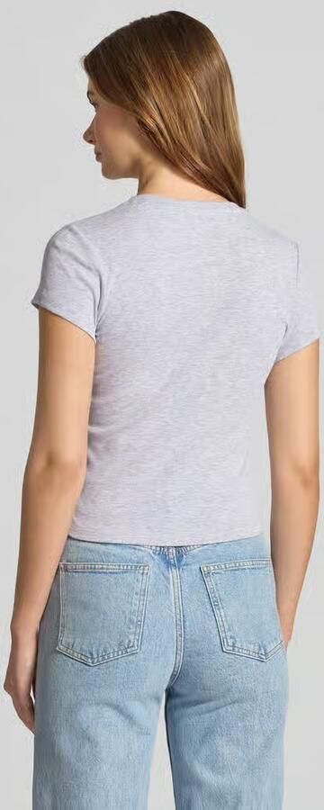 REVIEW T-shirt met motiefstitching en ronde hals